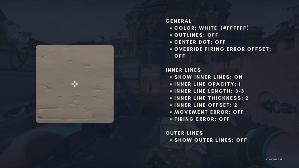 Valorant pro crosshair top 2